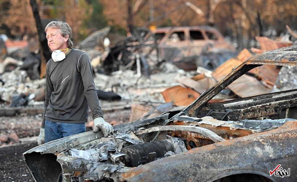 عکس/ خودروهای  در فاجعه بارترین آتش سوزی کالیفرنیا