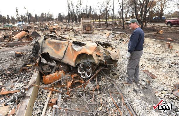 عکس/ خودروهای  در فاجعه بارترین آتش سوزی کالیفرنیا