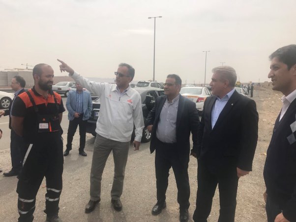 بازدید مدیرعامل سایپا از پایگاه های ثابت و سیار امدادی مسیر تهران -قم
