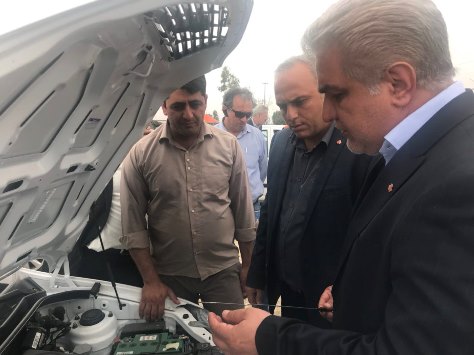 بازدید مدیرعامل سایپا از پایگاه های ثابت و سیار امدادی مسیر تهران -قم