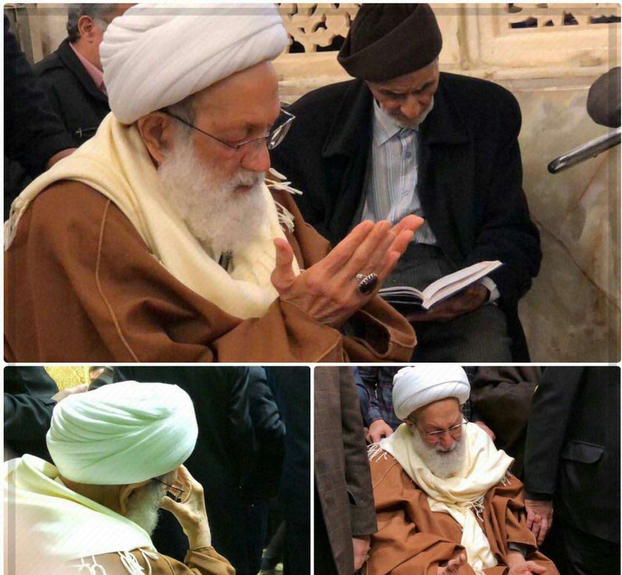 شیخ عیسی قاسم به حرم منور رضوی مشرف شد+عکس