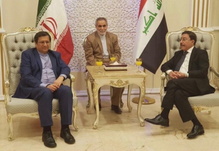 مذاکره همتی با رئیس بانک مرکزی عراق درباره روابط بانکی و وصول پول برق و گاز