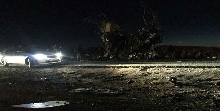 سخنگوی سپاه؛شهادت تمام سرنشینان پاسدار حاضر در اتوبوس قطعی نیست