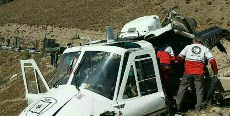 بالگرد اورژانس دچار سانحه شد