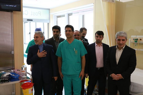 بازدید سخنگوی دولت از بیمارستان بانک ملی