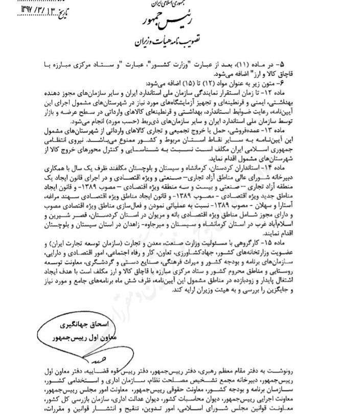 تصمیمات جدید دولت برای کولهبران/ ۲.۸ میلیون تومان تخفیف سود بازرگانی برای هر خانوار در ماه + سند تصمیمات جدید دولت برای کولهبران/ ۲.۸ میلیون تومان تخفیف سود بازرگانی برای هر خانوار در ماه + سند