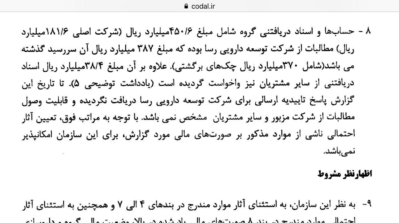 بدهیهای دختر وزیر سابق مسألهساز شد/ طلب 48 میلیاردی داروساز اصفهانی