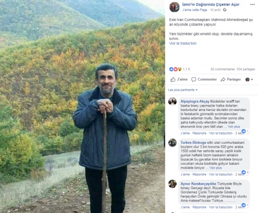 احمدی&zwnj;نژاد چوپان نیست!/ واکنش اشتباه کاربران ترکیه به تصویری از رییس&zwnj;جمهور پیشین ایران +عکس