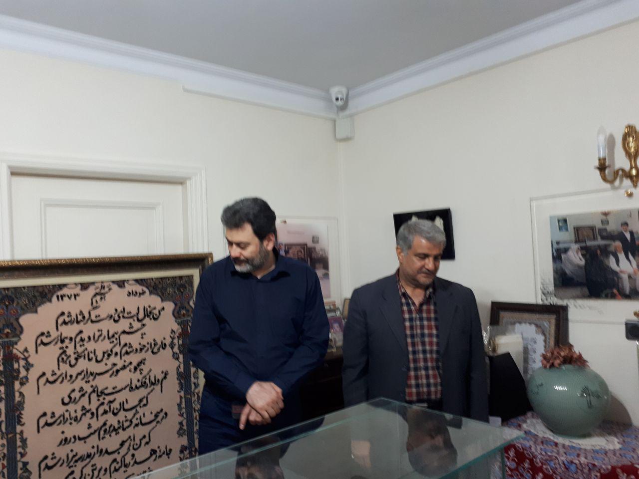 محمدرضا ورزی در خانه-موزه آیت الله هاشمی: امید است بتوانم مستندی را به روح پاک این مرد بزرگ هدیه کنم