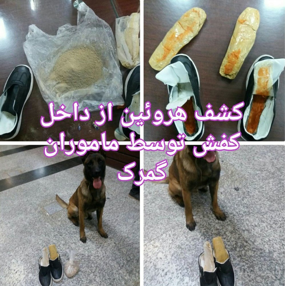 عکس / کشف ۴۰۰گرم هروئین جاسازی شده در کفش مسافر