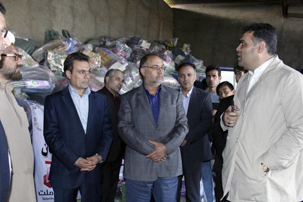 بازدید مدیرعامل بانک ملت از مناطق سیل زده استان لرستان