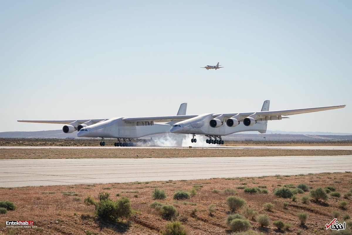 عکس/ پرواز بزرگترین هواپیمای جهان