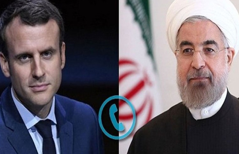 مکرون خطاب به روحانی:  درک میکنم در چه شرایط تلخ و غم انگیزی با شما گفتگو می کنم / همه ما بسیار نگران صلح و ثبات در منطقه هستیم / روحانی: به دنبال جنگ نیستیم ولی در دفاع از حقوق و حاکمیت خود تردید نداریم