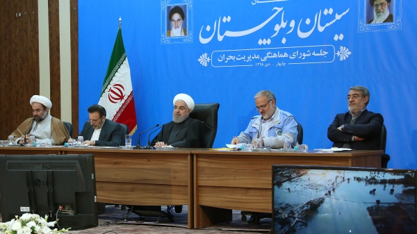 روحانی: افتخار میکنم که بعد از یک هفته مشکل برق و آب مناطق سیلزده حل شده / ۱۴ هزار خانه آسیب دیده در سیل، بازسازی میشود روحانی: افتخار میکنم که بعد از یک هفته مشکل برق و آب مناطق سیلزده حل شده / ۱۴ هزار خانه آسیب دیده در سیل، بازسازی میشود