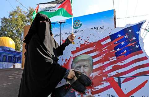 تصاویر : تظاهرات زنان فلسطینی علیه معامله قرن