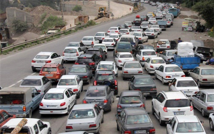 ترافیک پرحجم در محور تهران_قم