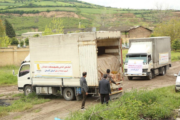 توزیع کمک&zwnj;های بانک&zwnj; پاسارگاد در مناطق سیل&zwnj;زده استان گلستان