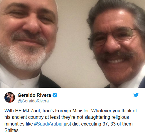 عکس/ سلفی مجری معروف آمریکایی با ظریف