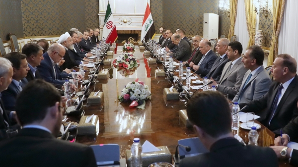روحانی: گامهای تأثیرگذار در گسترش روزافزون مناسبات همه جانبه تهران – بغداد ادامه مییابد/ ایران در طول تاریخ اصلیترین حافظ امنیت و آزادی کشتیرانی در خلیج فارس، تنگه هرمز و دریای عمان بوده و خواهد بود / نخست وزیر عراق: متعهد به اجرای کامل توافقات خود با ایران هستیم/ عراق هرگز بخشی از تحریمها علیه ایران نبوده و نخواهد بود روحانی: گامهای تأثیرگذار در گسترش روزافزون مناسبات همه جانبه تهران – بغداد ادامه مییابد/ ایران در طول تاریخ اصلیترین حافظ امنیت و آزادی کشتیرانی در خلیج فارس، تنگه هرمز و دریای عمان بوده و خواهد بود / نخست وزیر عراق: متعهد به اجرای کامل توافقات خود با ایران هستیم/ عراق هرگز بخشی از تحریمها علیه ایران نبوده و نخواهد بود