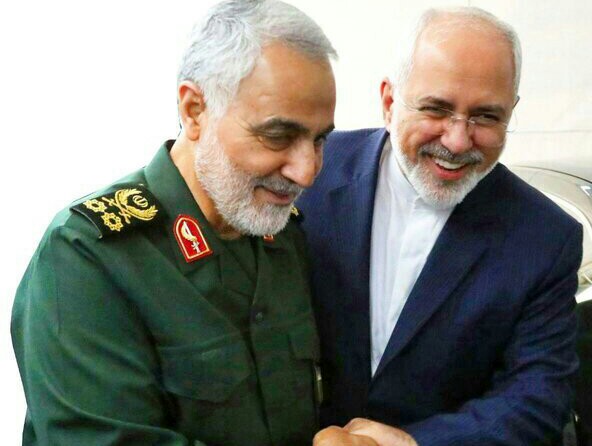 دیدار سردار سلیمانی با ظریف: اقدام آمریکا در تحریم شما جنون آمیز است / این اقدام ثابت کرد که شما تاثیری عمیق بر افکار عمومی و بویژه مردم آمریکا نسبت به جهالت رهبران این کشور دارید / به شما تبریک میگویم دیدار سردار سلیمانی با ظریف: اقدام آمریکا در تحریم شما جنون آمیز است / این اقدام ثابت کرد که شما تاثیری عمیق بر افکار عمومی و بویژه مردم آمریکا نسبت به جهالت رهبران این کشور دارید / به شما تبریک میگویم