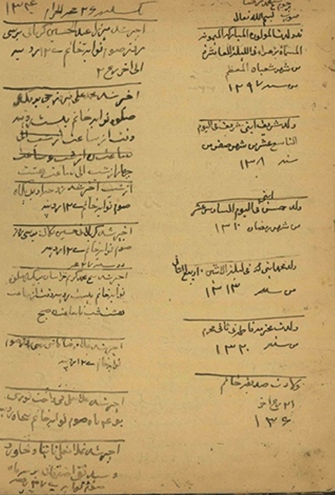 گزارش یک دفتر کاری آخوندی میان سالهای 1310 تا 1350ق گزارش یک دفتر کاری آخوندی میان سالهای 1310 تا 1350ق