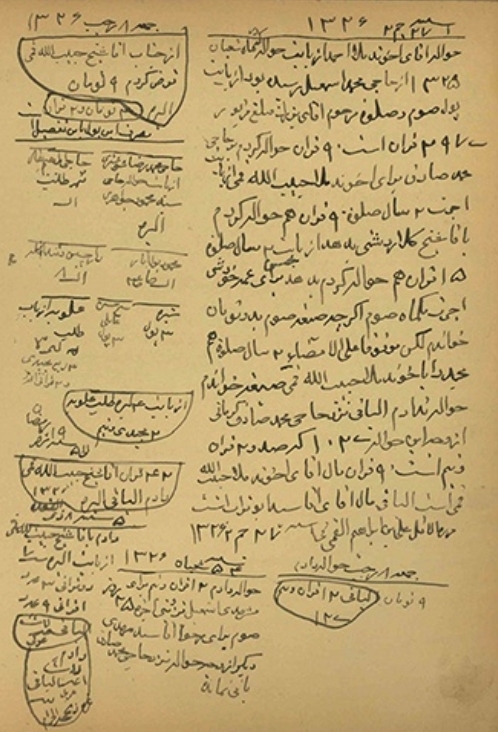 گزارش یک دفتر کاری آخوندی میان سالهای 1310 تا 1350ق گزارش یک دفتر کاری آخوندی میان سالهای 1310 تا 1350ق