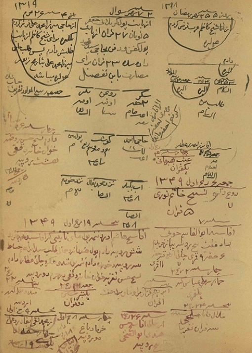گزارش یک دفتر کاری آخوندی میان سالهای 1310 تا 1350ق گزارش یک دفتر کاری آخوندی میان سالهای 1310 تا 1350ق