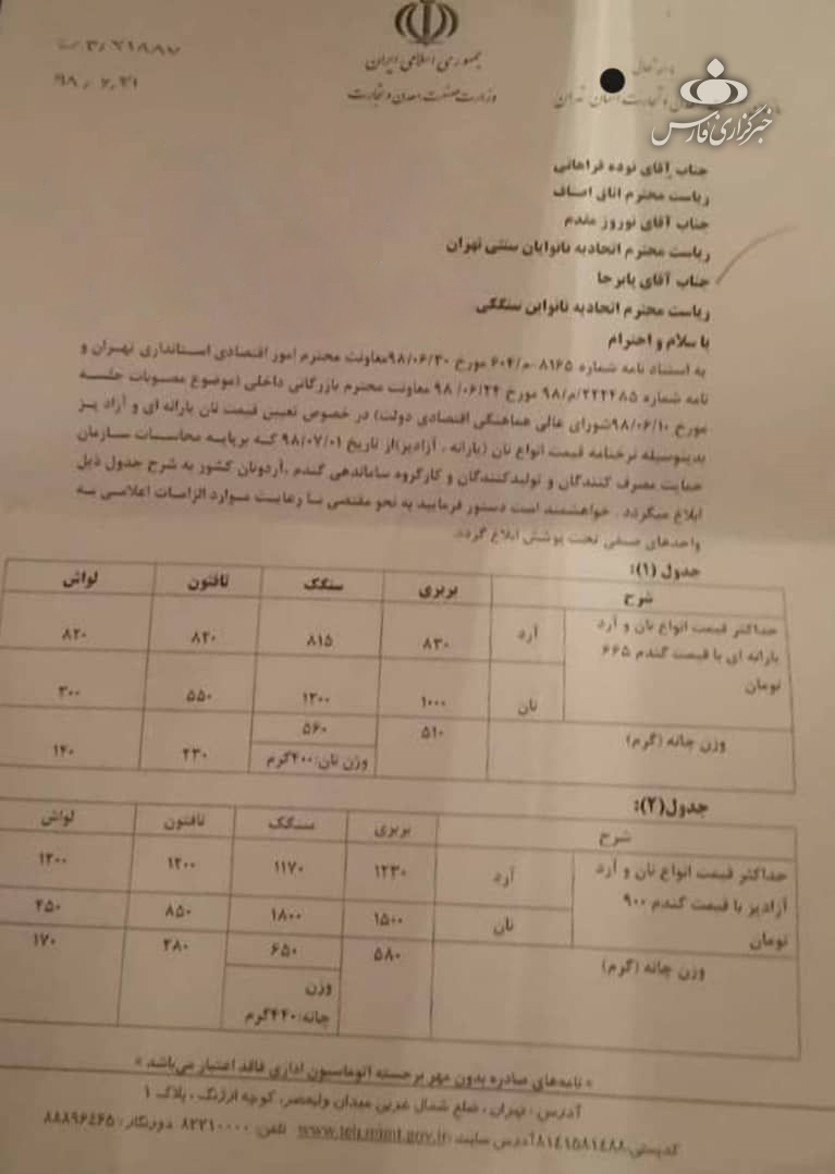 نان در تهران گران شد/ مسؤولان: گران نکردیم، سامان&zwnj;دهی کردیم!