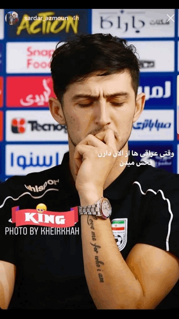 واکنش سردار آزمون به هجوم هواداران عراقی به صفحه اینستاگرامش واکنش سردار آزمون به هجوم هواداران عراقی به صفحه اینستاگرامش