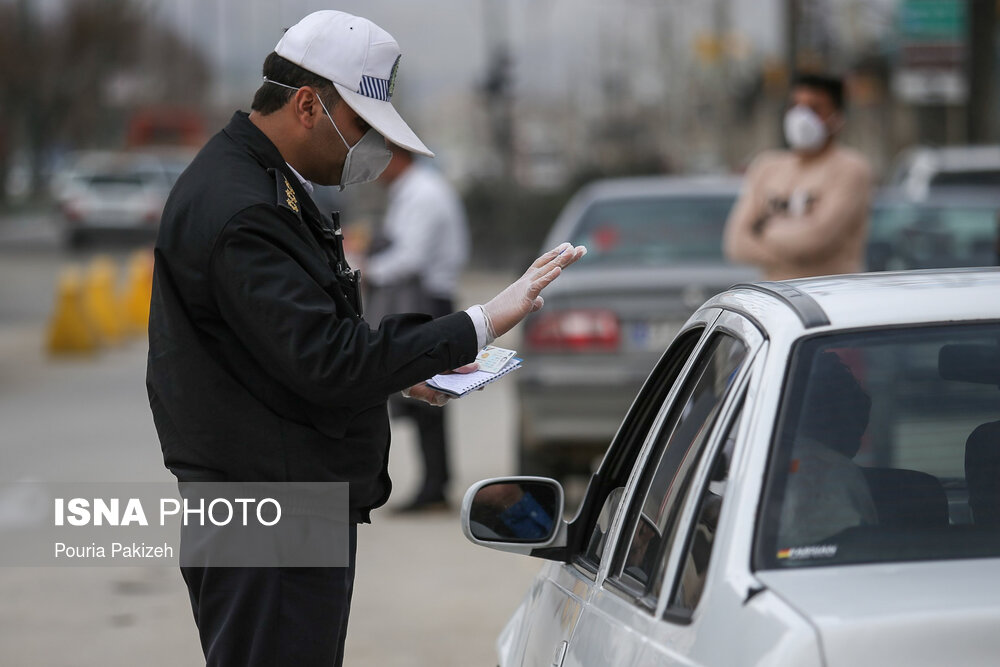 تصاویر: بستن ورودی شهرها و کنترل تردد خودروهای غیربومی