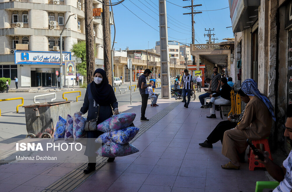 تصاویر: بازار اهواز پس از اجرای طرح فاصله&zwnj;گذاری هوشمند
