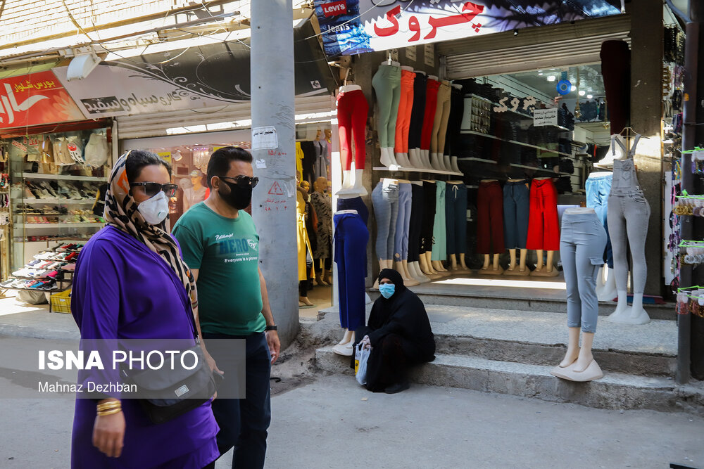 تصاویر: بازار اهواز پس از اجرای طرح فاصله&zwnj;گذاری هوشمند