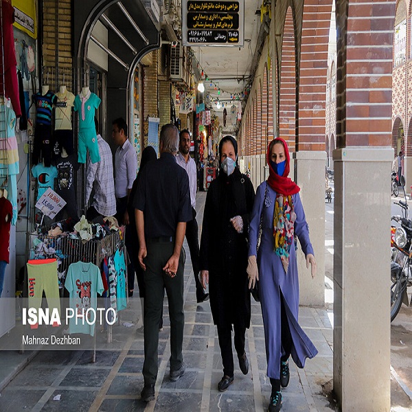 تصاویر: بازار اهواز پس از اجرای طرح فاصله&zwnj;گذاری هوشمند