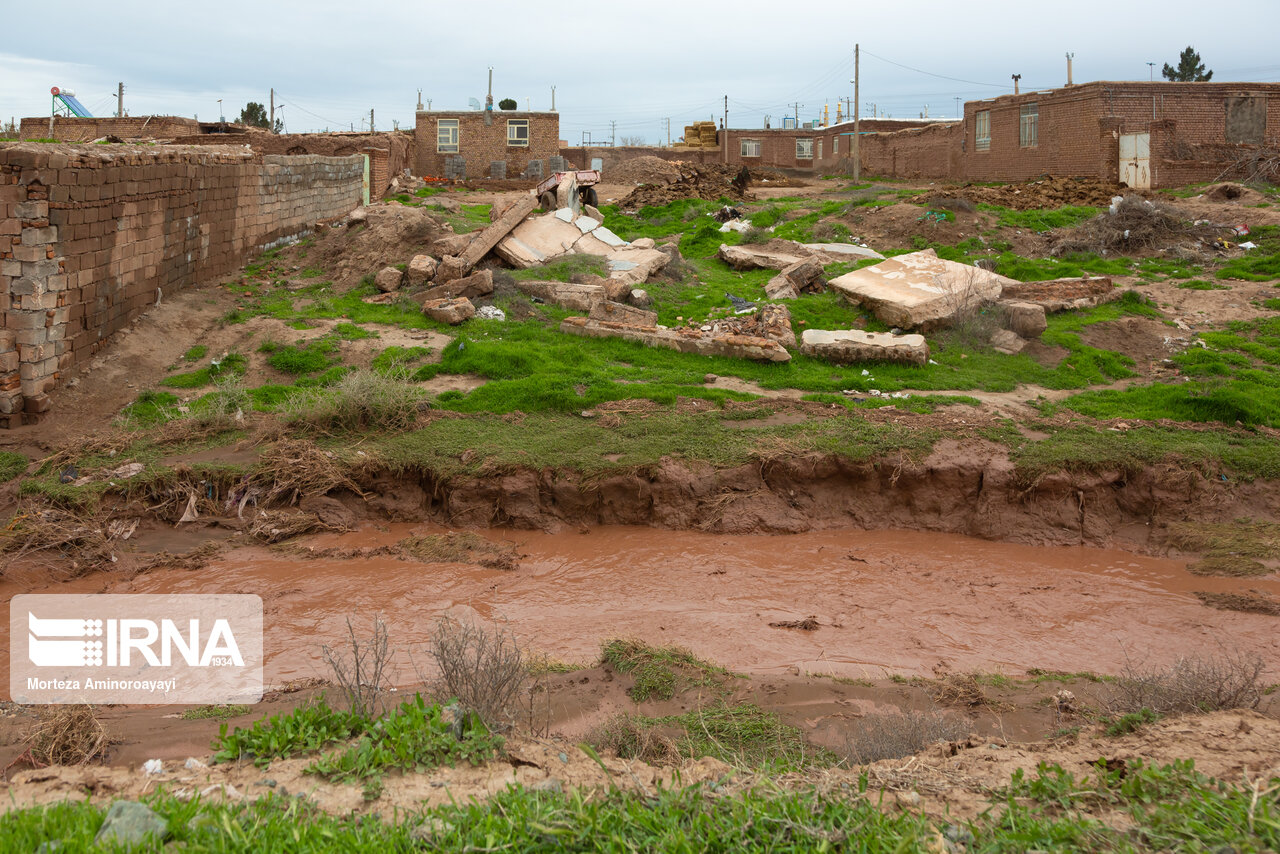 تصاویر: سیل در روستاهای نیشابور