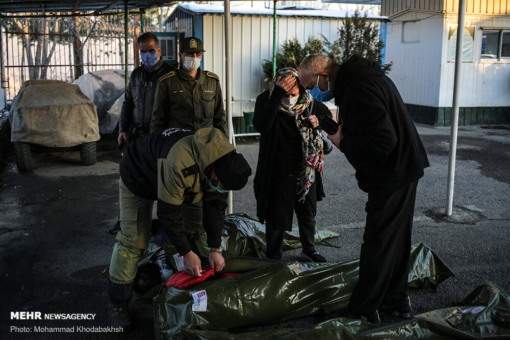 تصاویر: شناسایی تعدادی از جانباختگان حادثه سقوط بهمن در ارتفاعات تهران