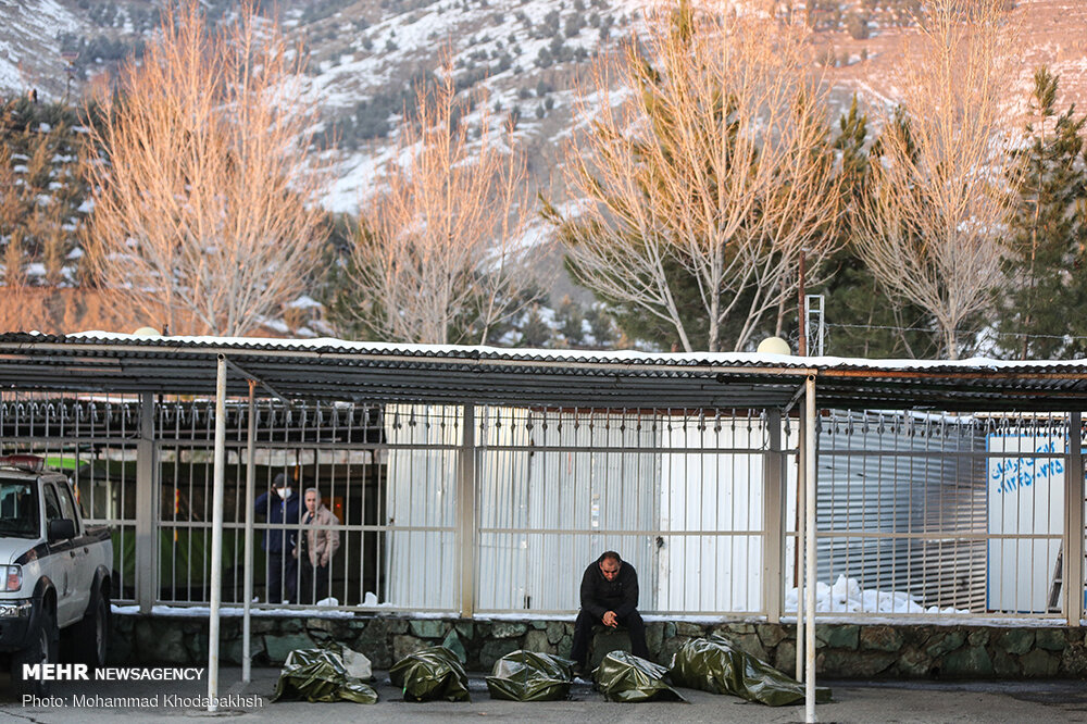 تصاویر: شناسایی تعدادی از جانباختگان حادثه سقوط بهمن در ارتفاعات تهران