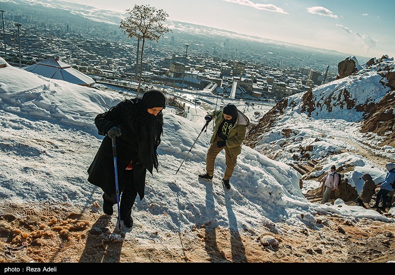 تصاویر: کوهنوردی زمستانی در تبریز