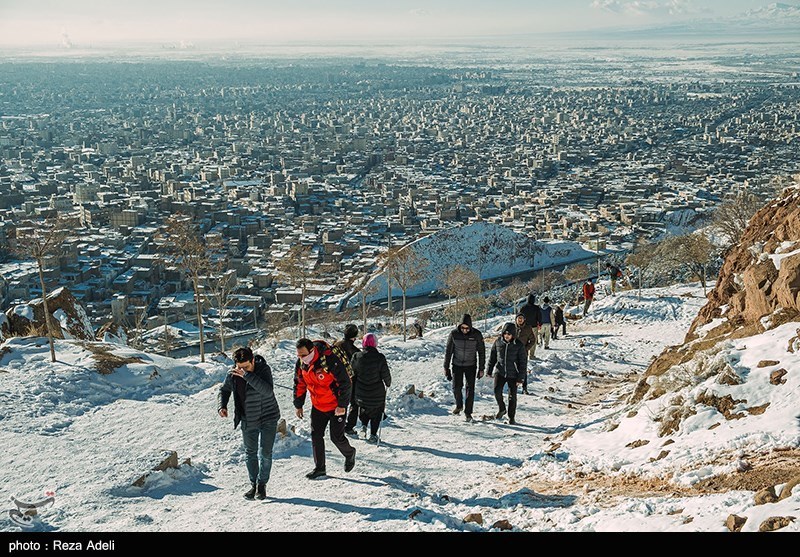تصاویر: کوهنوردی زمستانی در تبریز