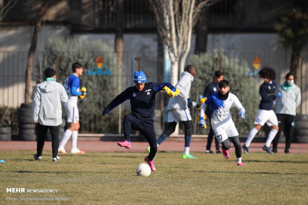 تمرین تیم فوتبال استقلال تهران