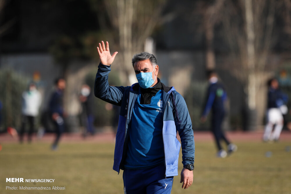 تمرین تیم فوتبال استقلال تهران