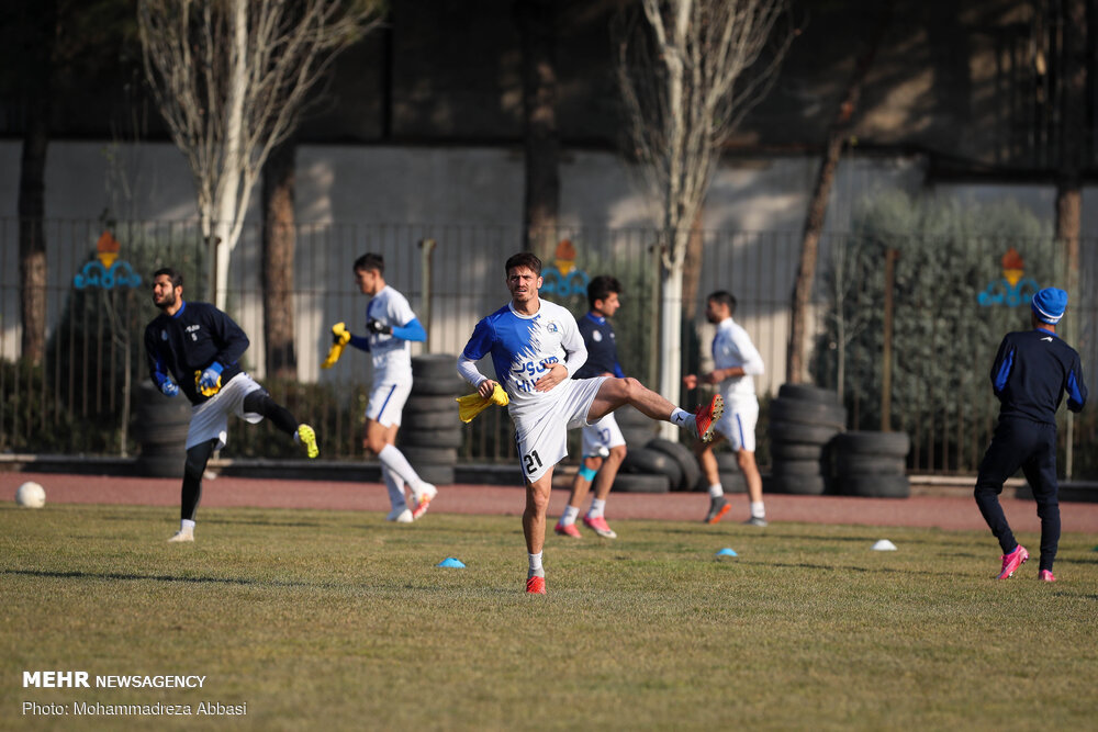 تمرین تیم فوتبال استقلال تهران