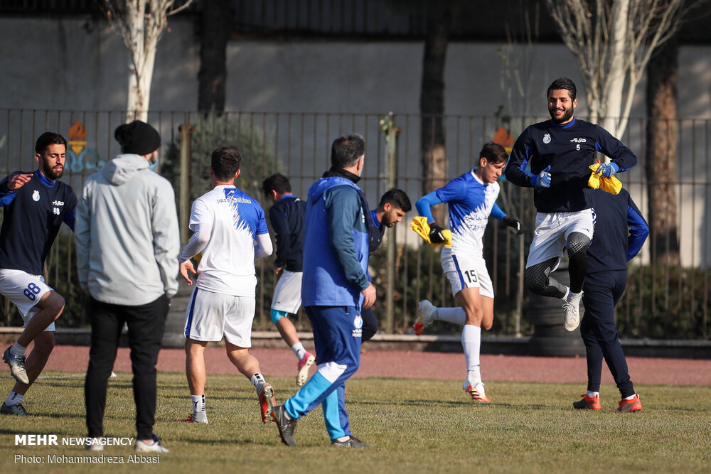 تمرین تیم فوتبال استقلال تهران