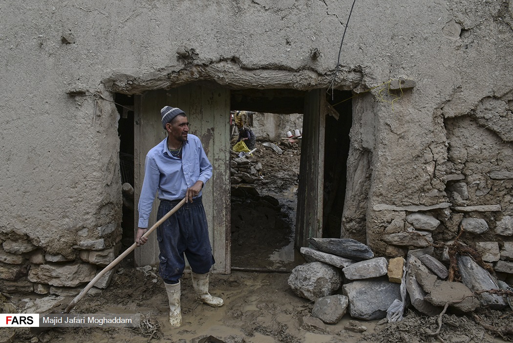 تصاویر: سیلاب در روستای &laquo;دیزایر&raquo; قوچان