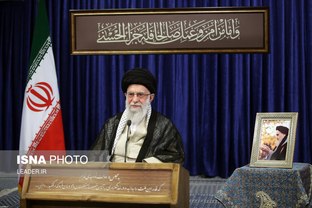 تصاویر: سخنرانی مقام معظم رهبری به مناسبت سالگرد ارتحال بنیانگذار کبیر انقلاب اسلامی