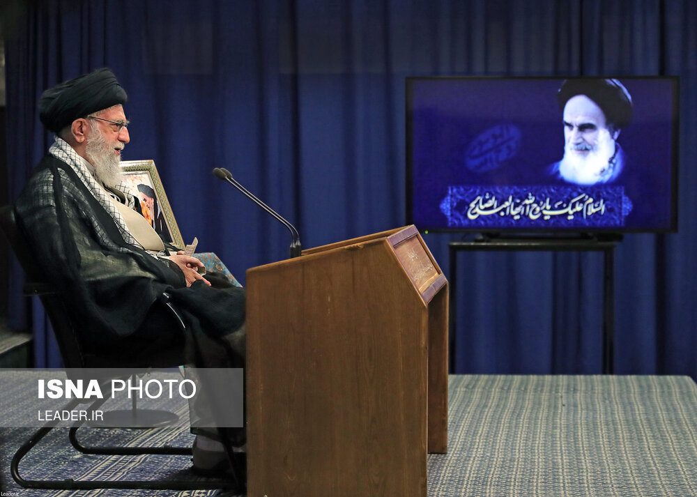 تصاویر: سخنرانی مقام معظم رهبری به مناسبت سالگرد ارتحال بنیانگذار کبیر انقلاب اسلامی