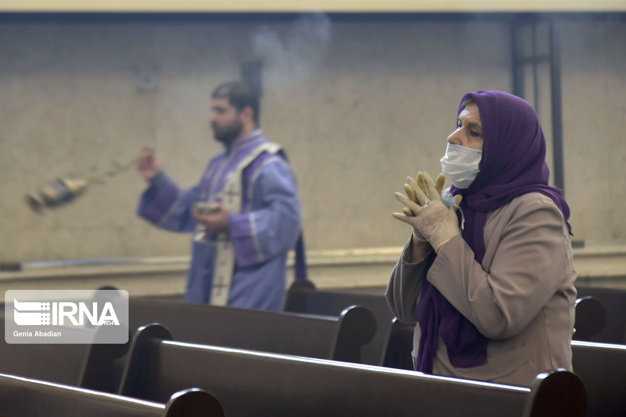 تصاویر: فاصله گذاری اجتماعی در کلیسا سرکیس مقدس