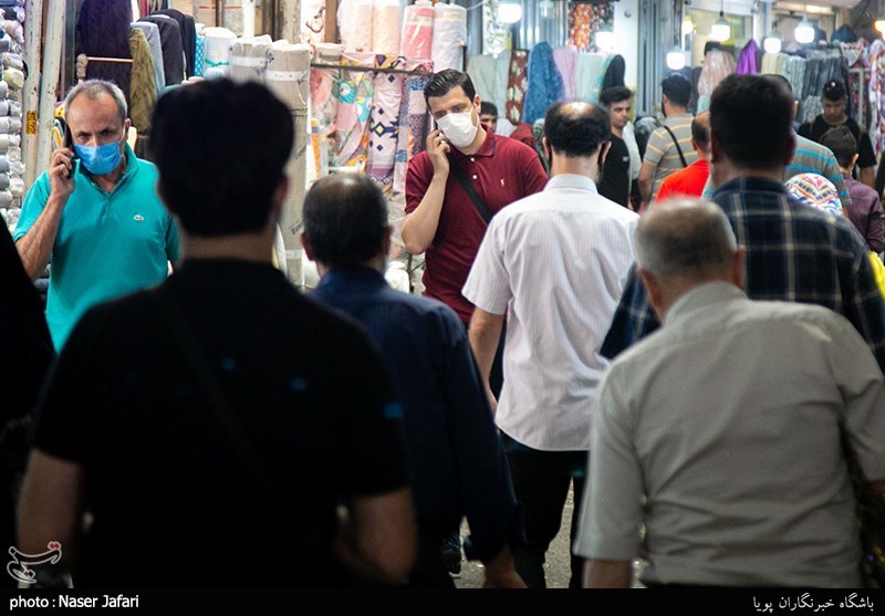تصاویر: بازار تهران در روزهایی کرونایی