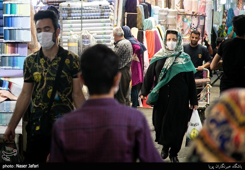 تصاویر: بازار تهران در روزهایی کرونایی