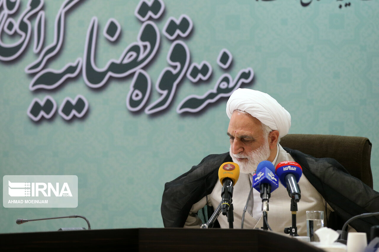 تصاویر: نشست خبری معاون اول قوه قضاییه