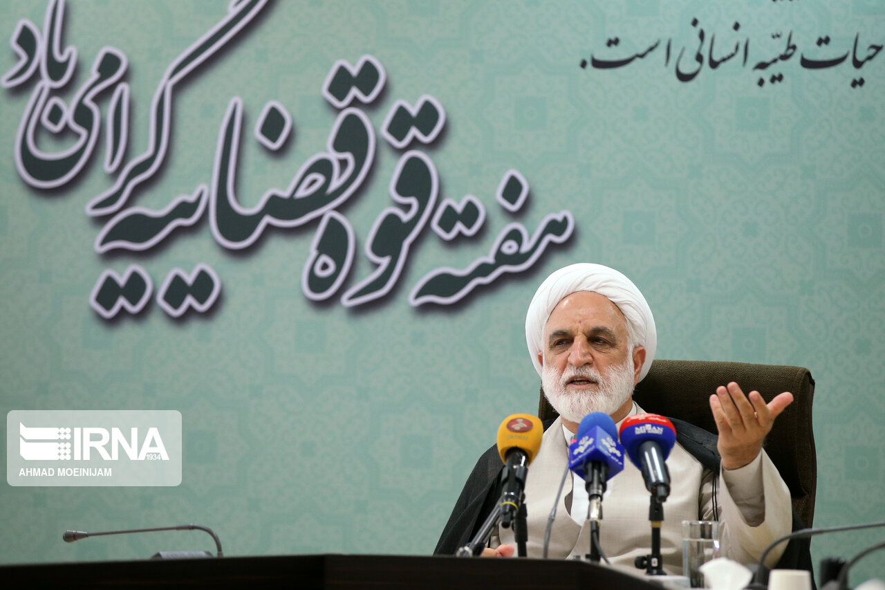 تصاویر: نشست خبری معاون اول قوه قضاییه